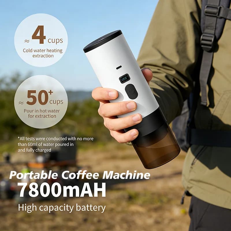 Nešiojamas elektrinis kavos aparatas 7800mAh